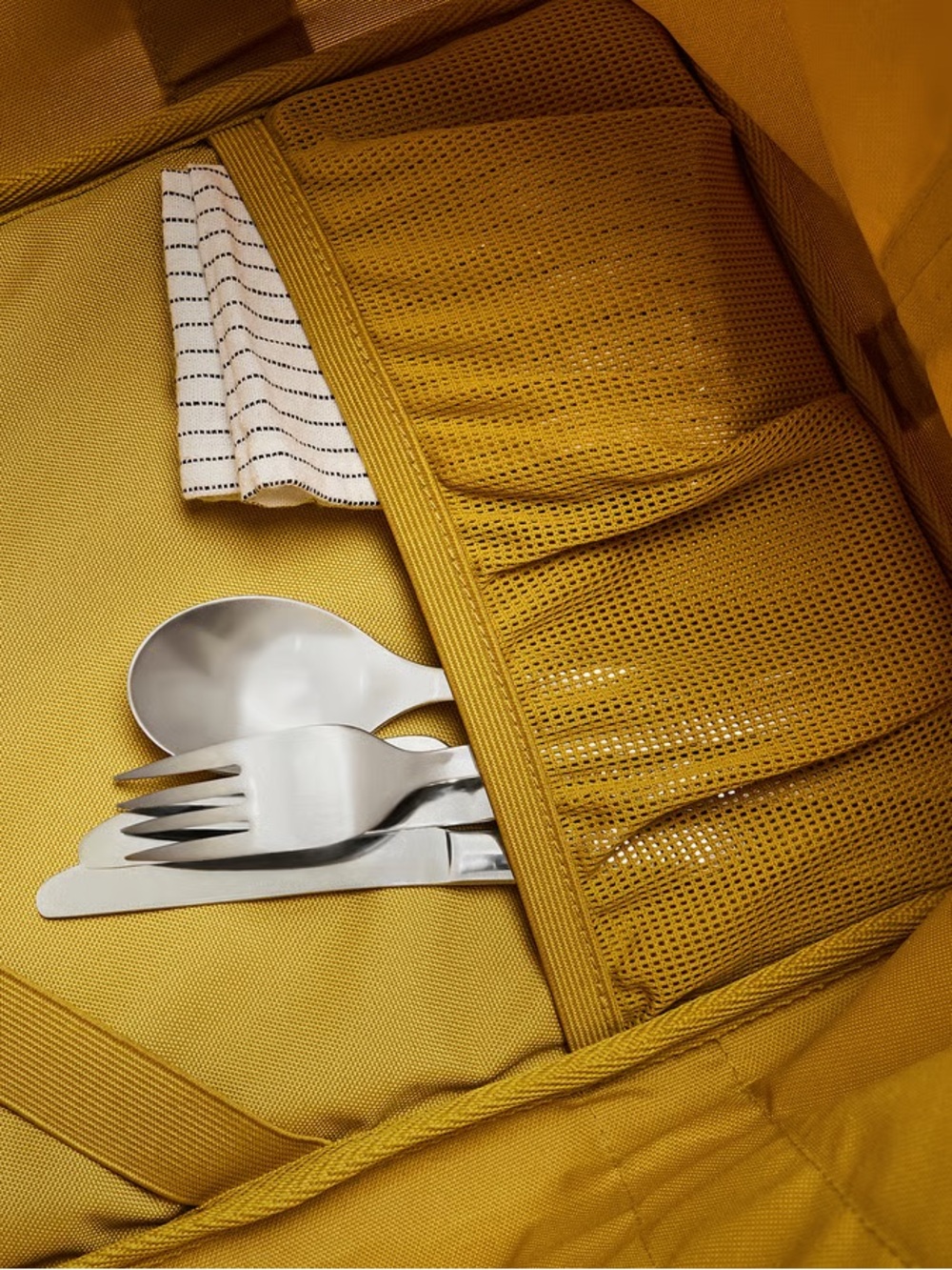 Mustard Yellow Cooler Bag – Insulated Tote - Picture 6 of 9